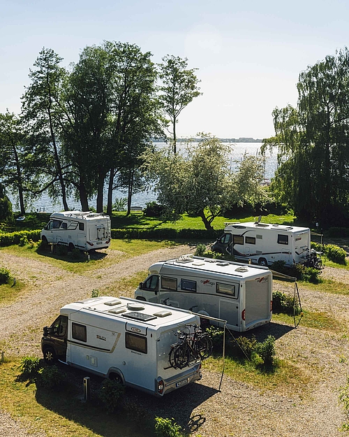 Wohnmobilpark von oben