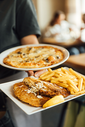 Pizza, Fisch & Pommes