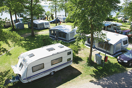 Luftaufnahme Wohnwagen